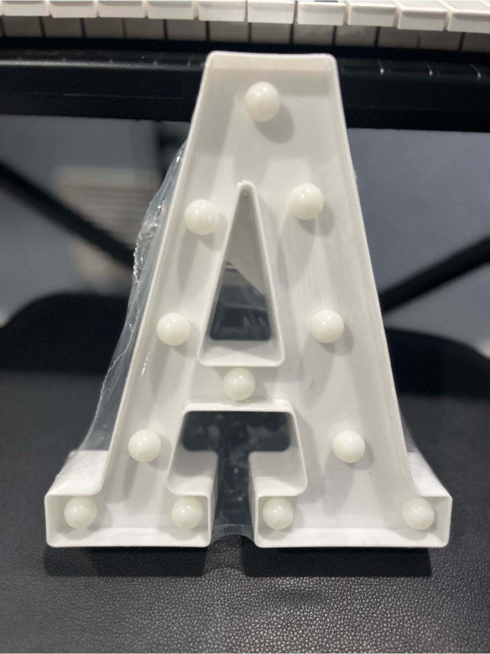 White Letter A Marquee Light